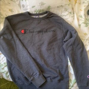 Authentic champion grey crewneck